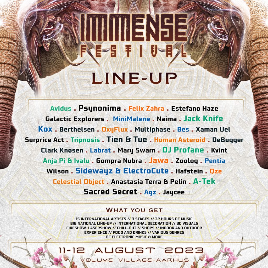 Immense Festival 2023 Lineup