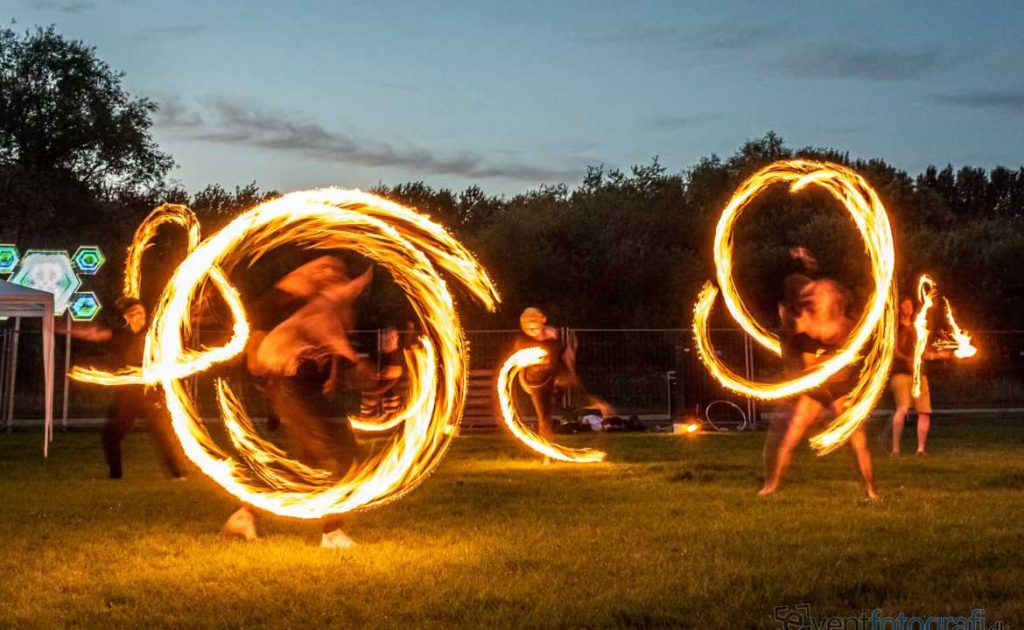 Fire show at Immense Festival in Aarhus